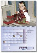 Exempel på en fotokalender som väggalmanacka