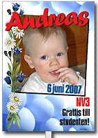 Studentplakat för en studentkille